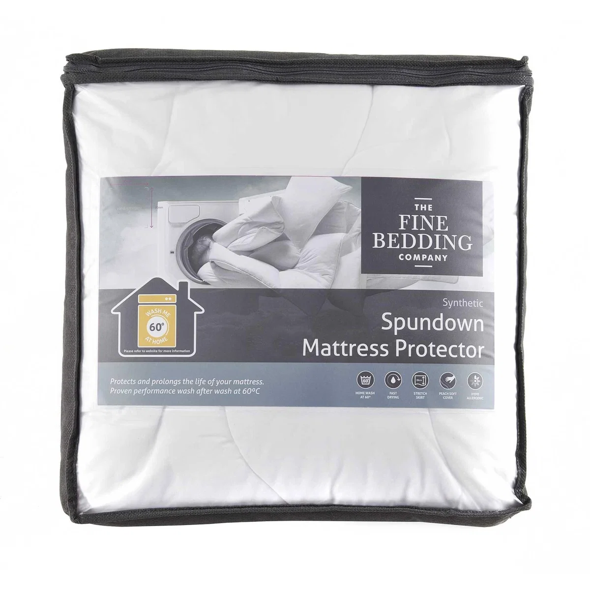 The Fine Bedding Company Spundown Mattress Protector, Super King/Small Double/Single/King/Double – image 2