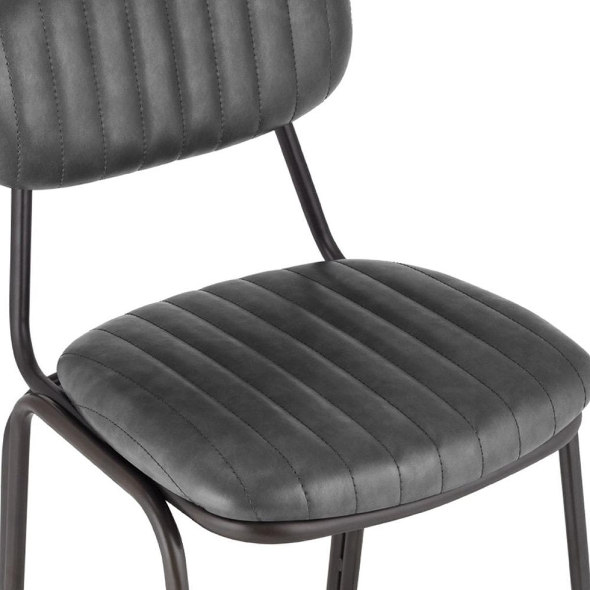 Boston Metal Kitchen Stool, Dark Grey – image 8