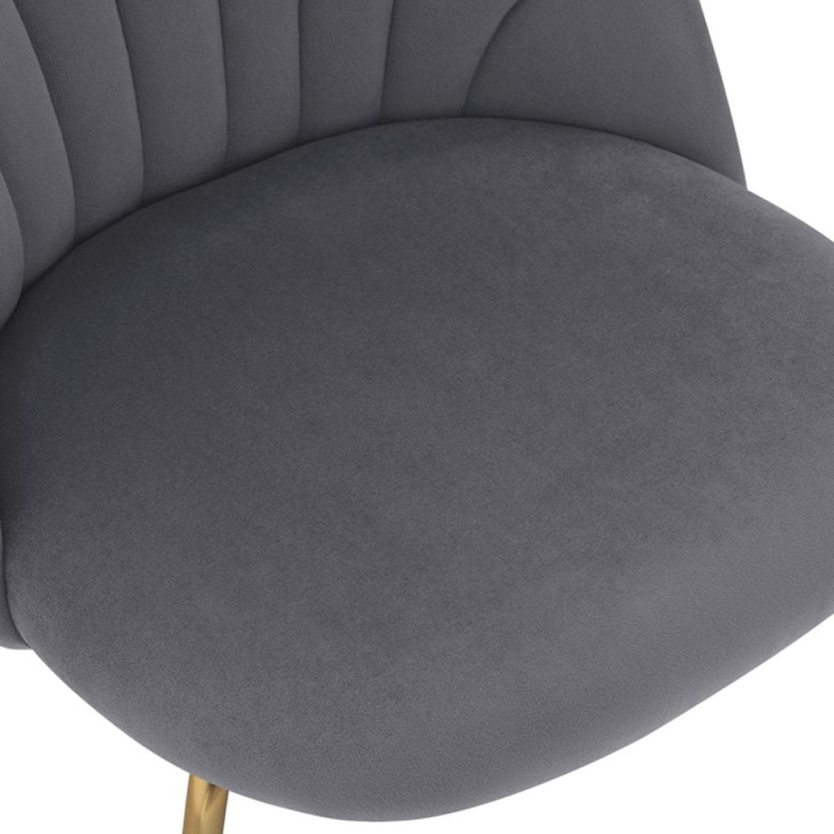 £70 Off Sylvia Bar Stool, Grey Velvet Leg Colour: Chrome – image 8