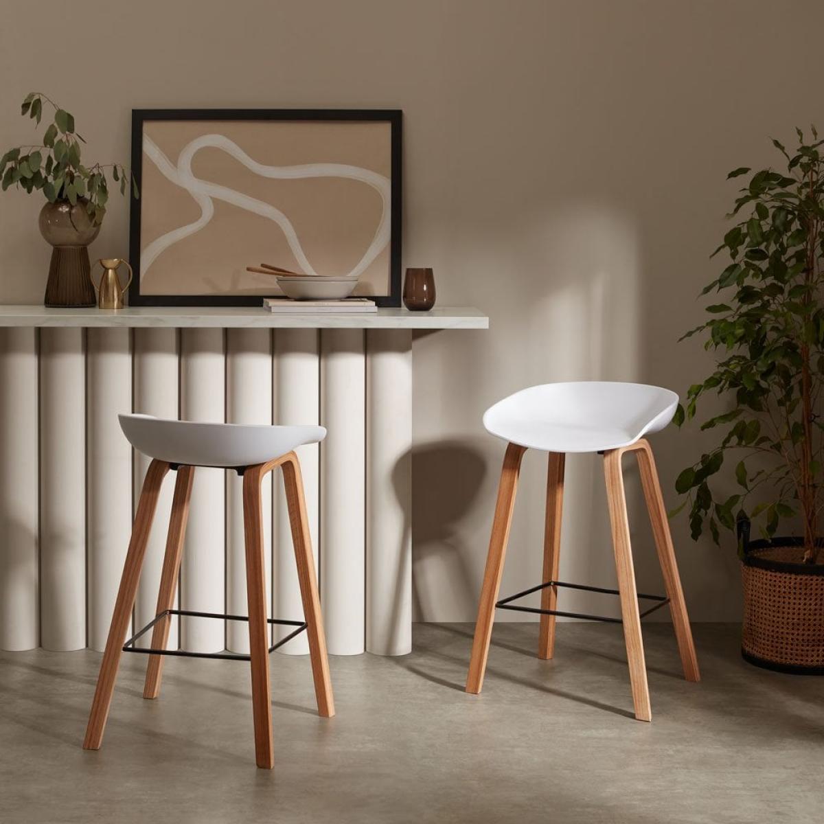 Milano Bar Stool, Black & Gold – image 2