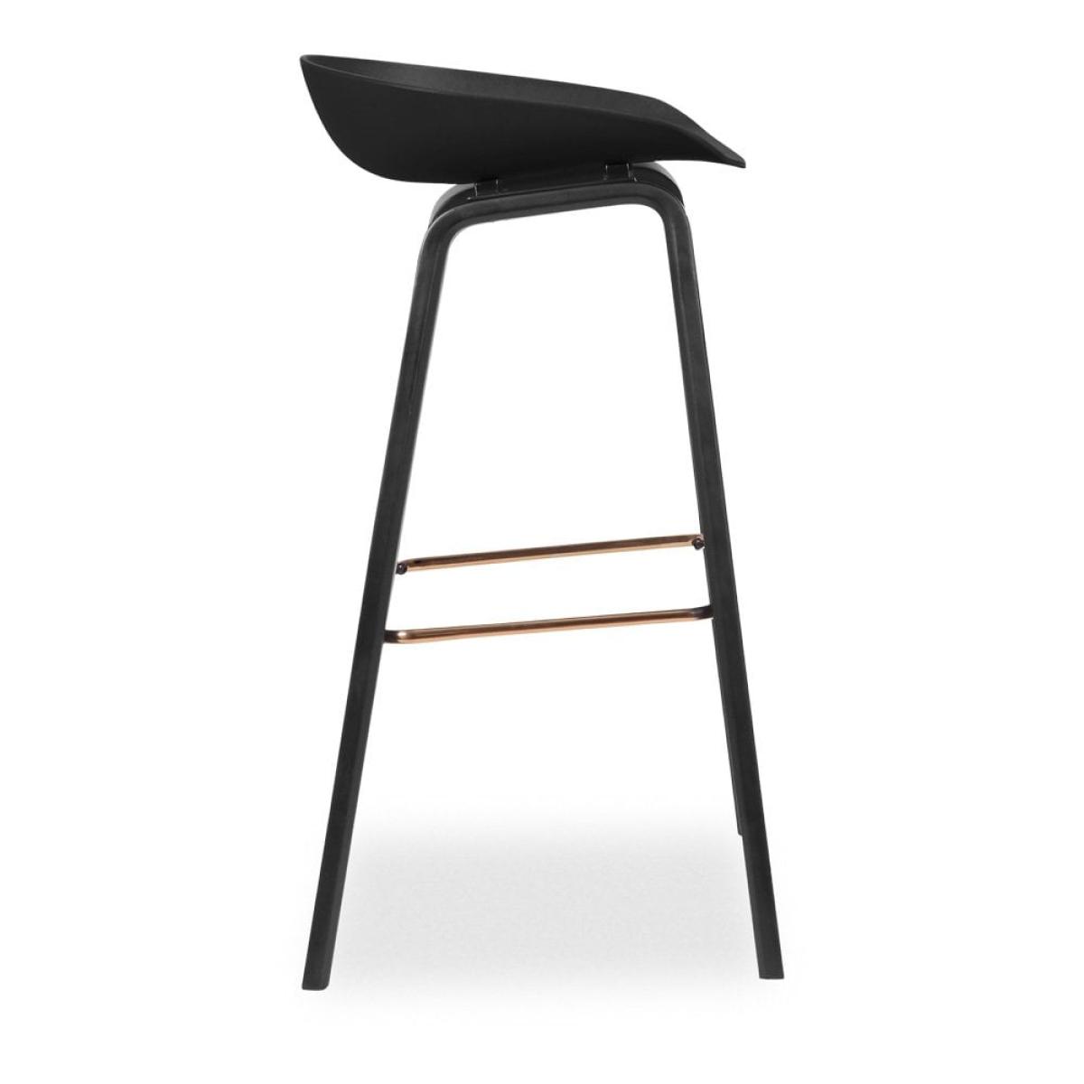Milano Bar Stool, Black & Gold – image 5