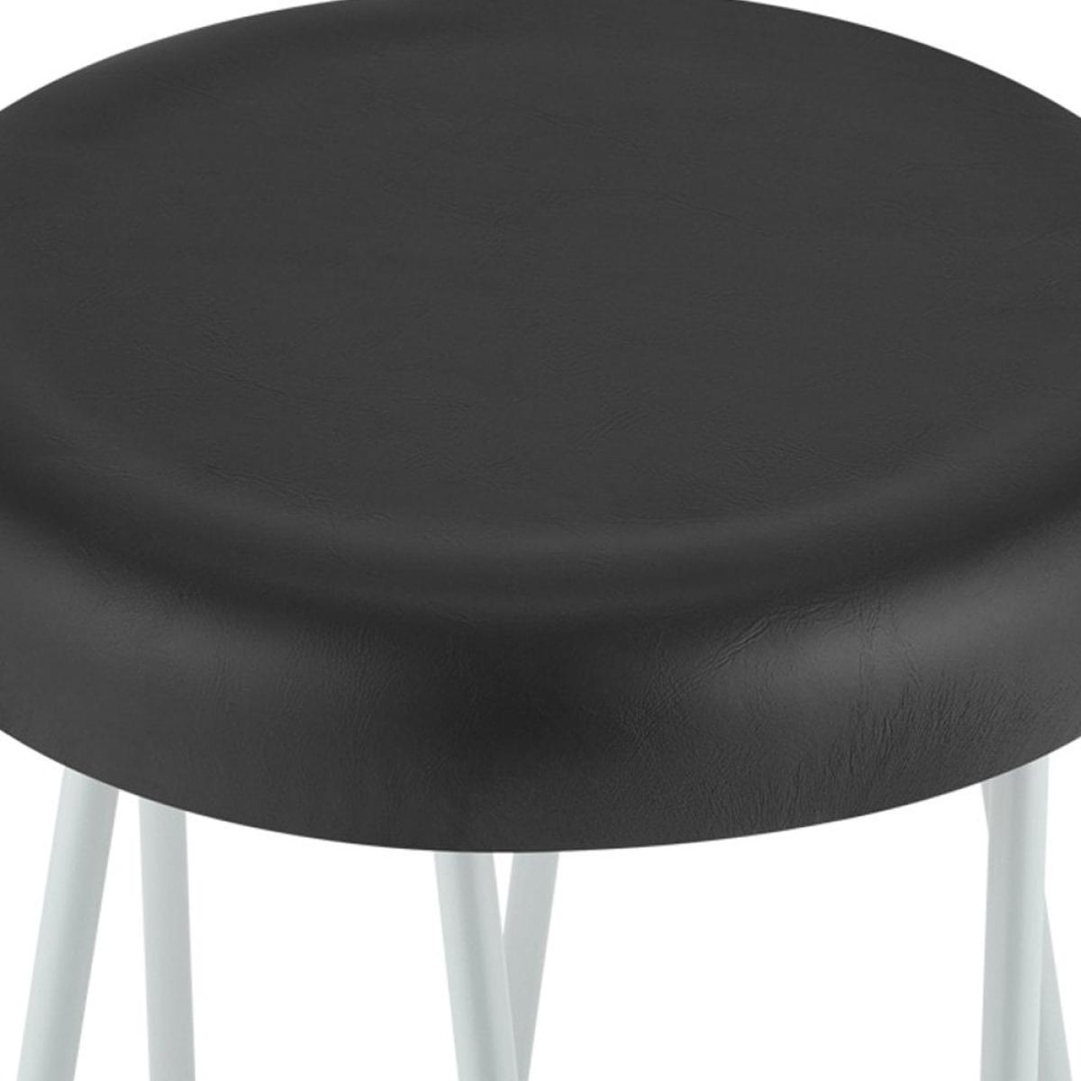 £20  Off   Hairpin Kitchen Stool, Matte Grey Seat Colour: Black Seat – image 5