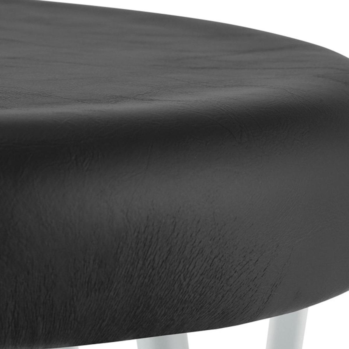 £20  Off   Hairpin Kitchen Stool, Matte Grey Seat Colour: Black Seat – image 6