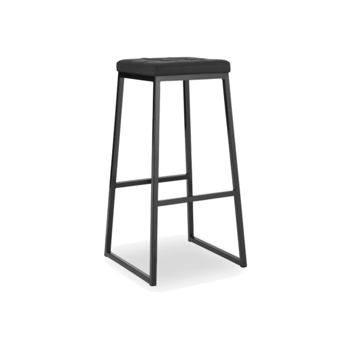 Consec Metal Bar Stool, Black Leg Colour: Black