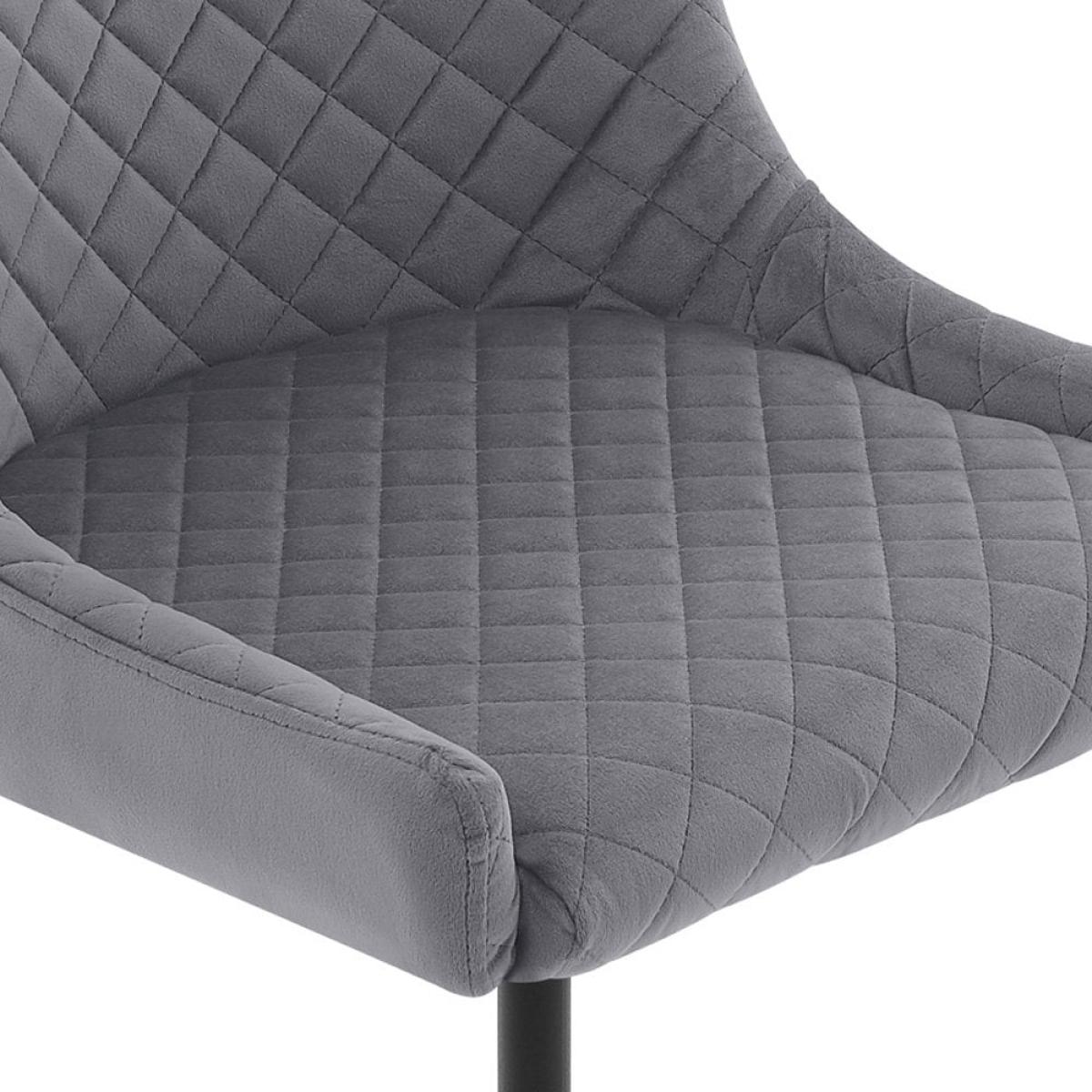 £40  Off  Brooklyn Bar Stool, Grey Velvet Size: 75cm – image 7