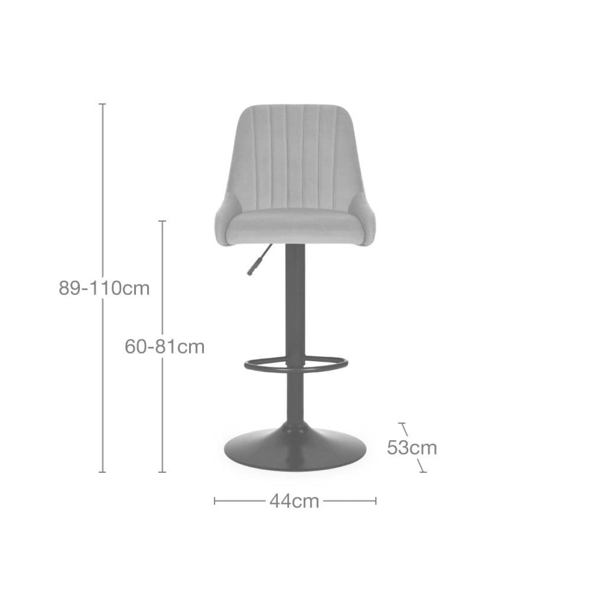 Baldwin Adjustable Kitchen Stool, Grey – image 8