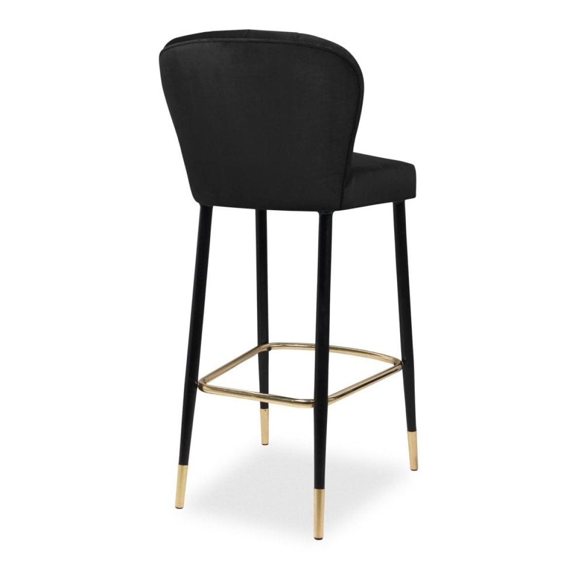 Tribeca Bar Stool, Black Velvet – image 5