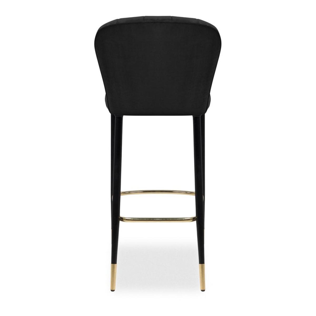 Tribeca Bar Stool, Black Velvet – image 6