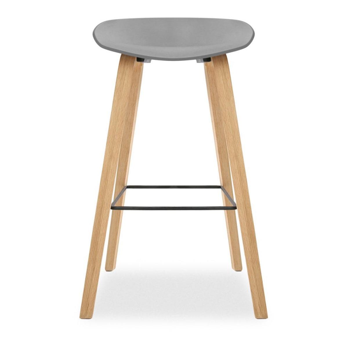 £20 Off Milano Bar Stool, Grey & Natural Size: 75cm – image 3