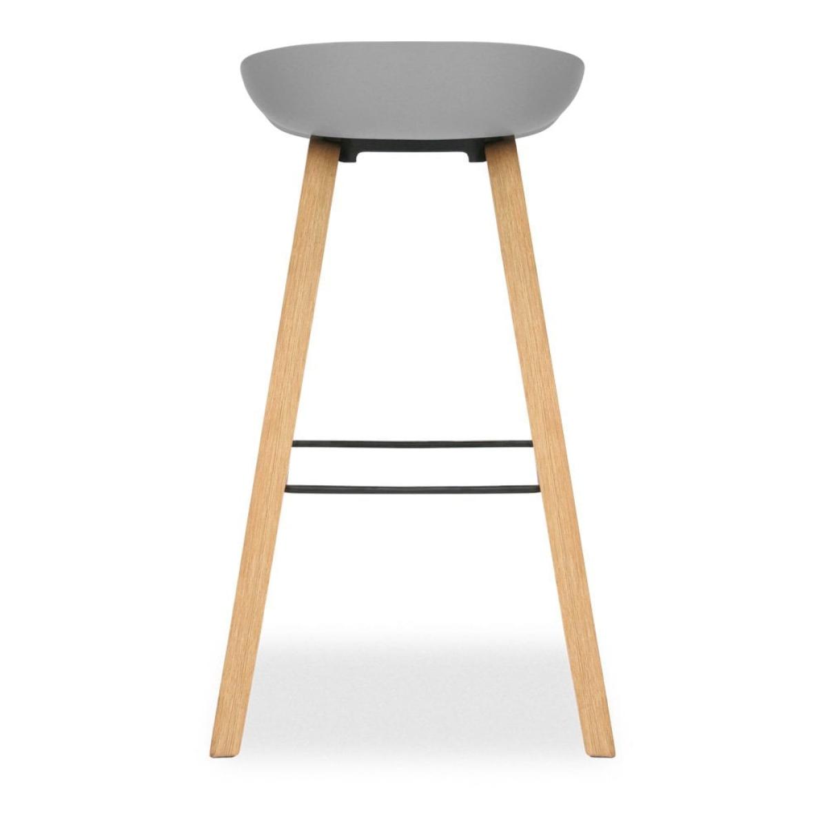 £20 Off Milano Bar Stool, Grey & Natural Size: 75cm – image 6