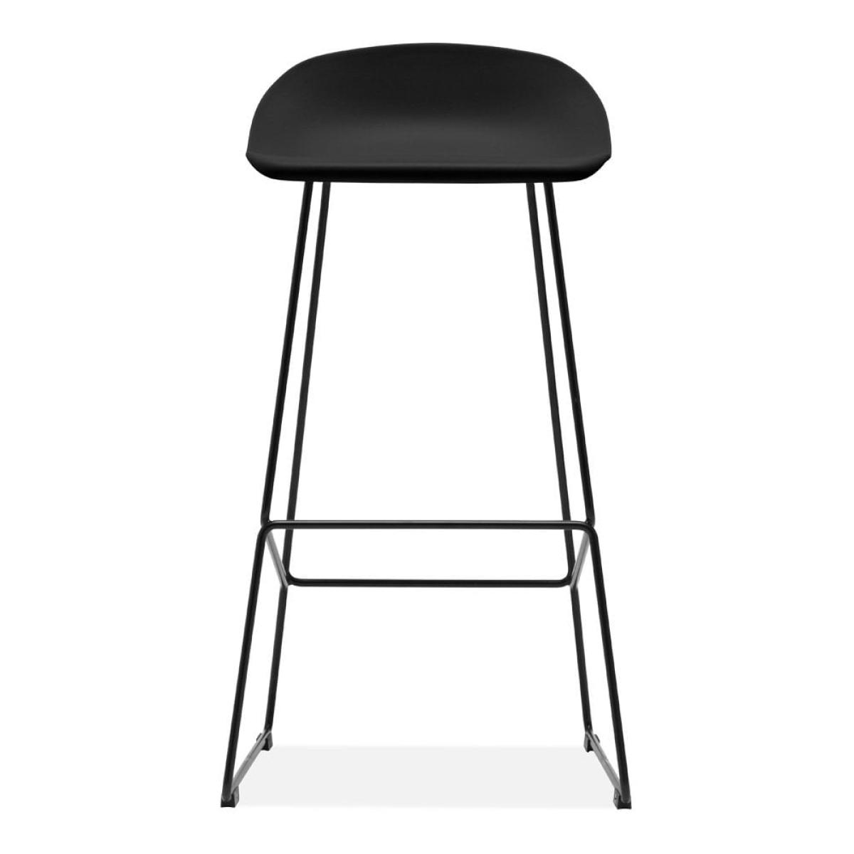 Conway Plastic Bar Stool, Black – image 3