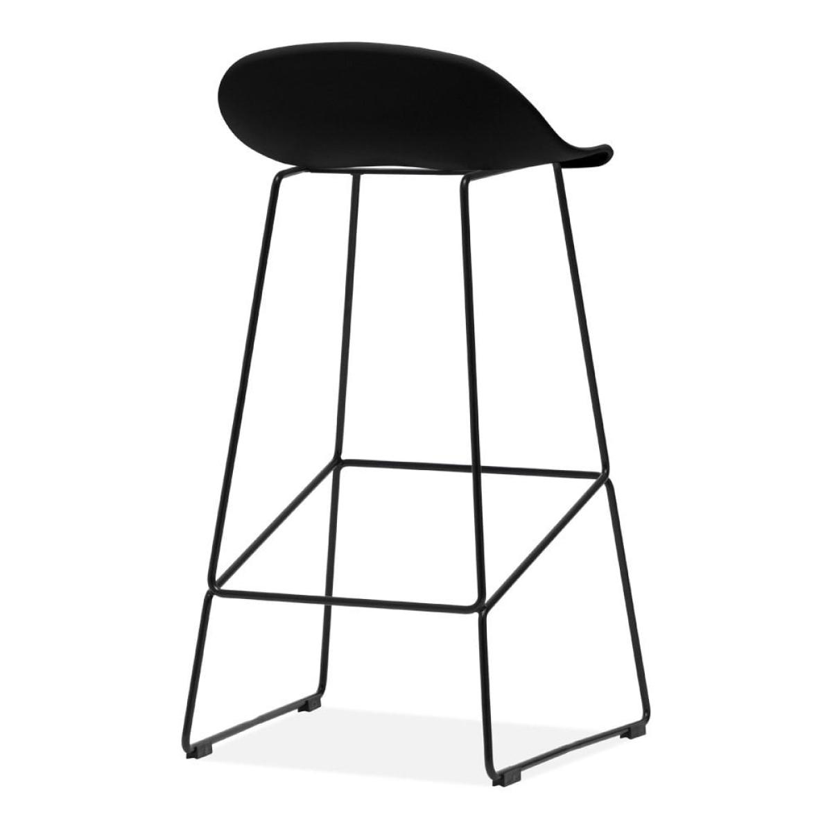 Conway Plastic Bar Stool, Black – image 5