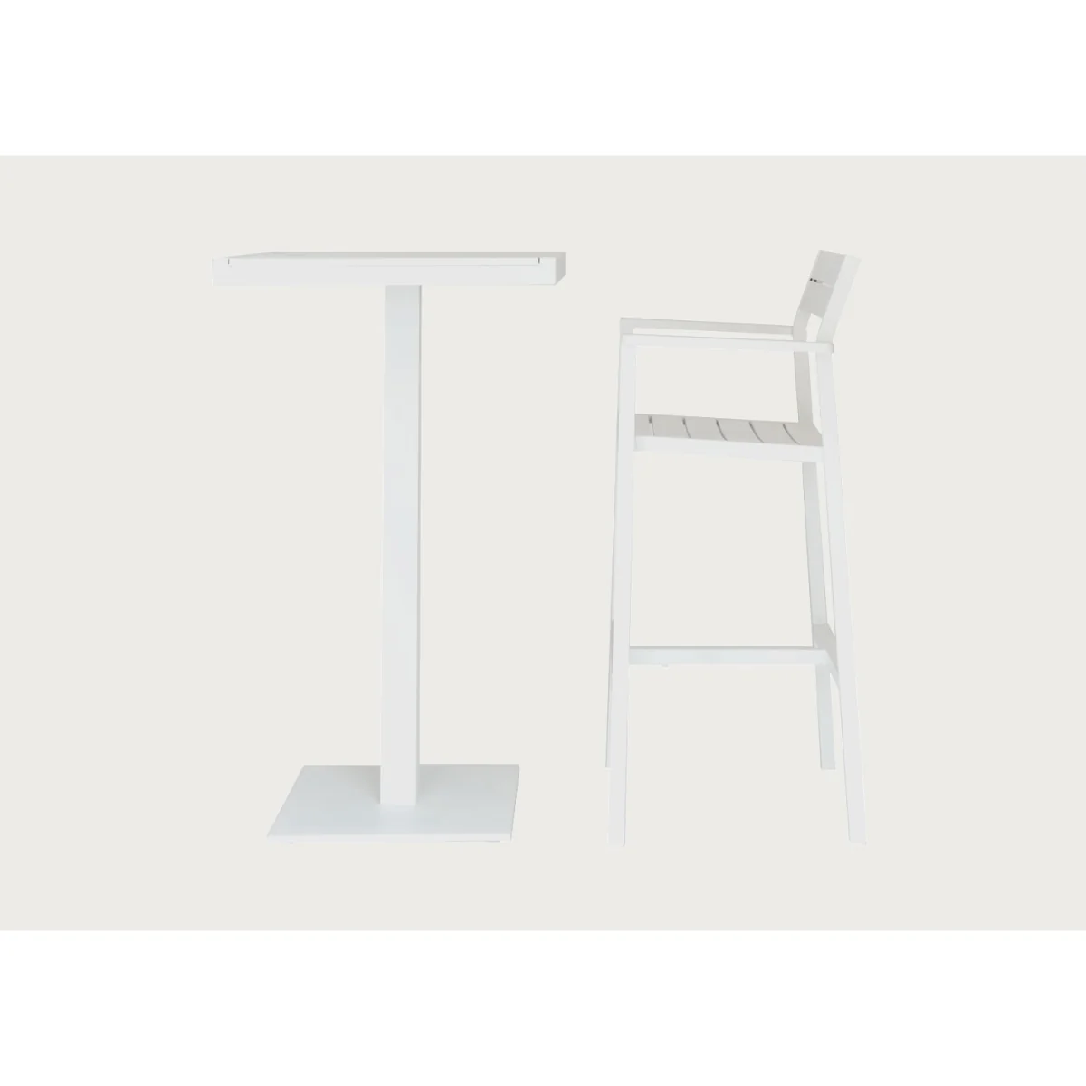 Case Eos Outdoor Square Bar Table Pebble Grey – image 4