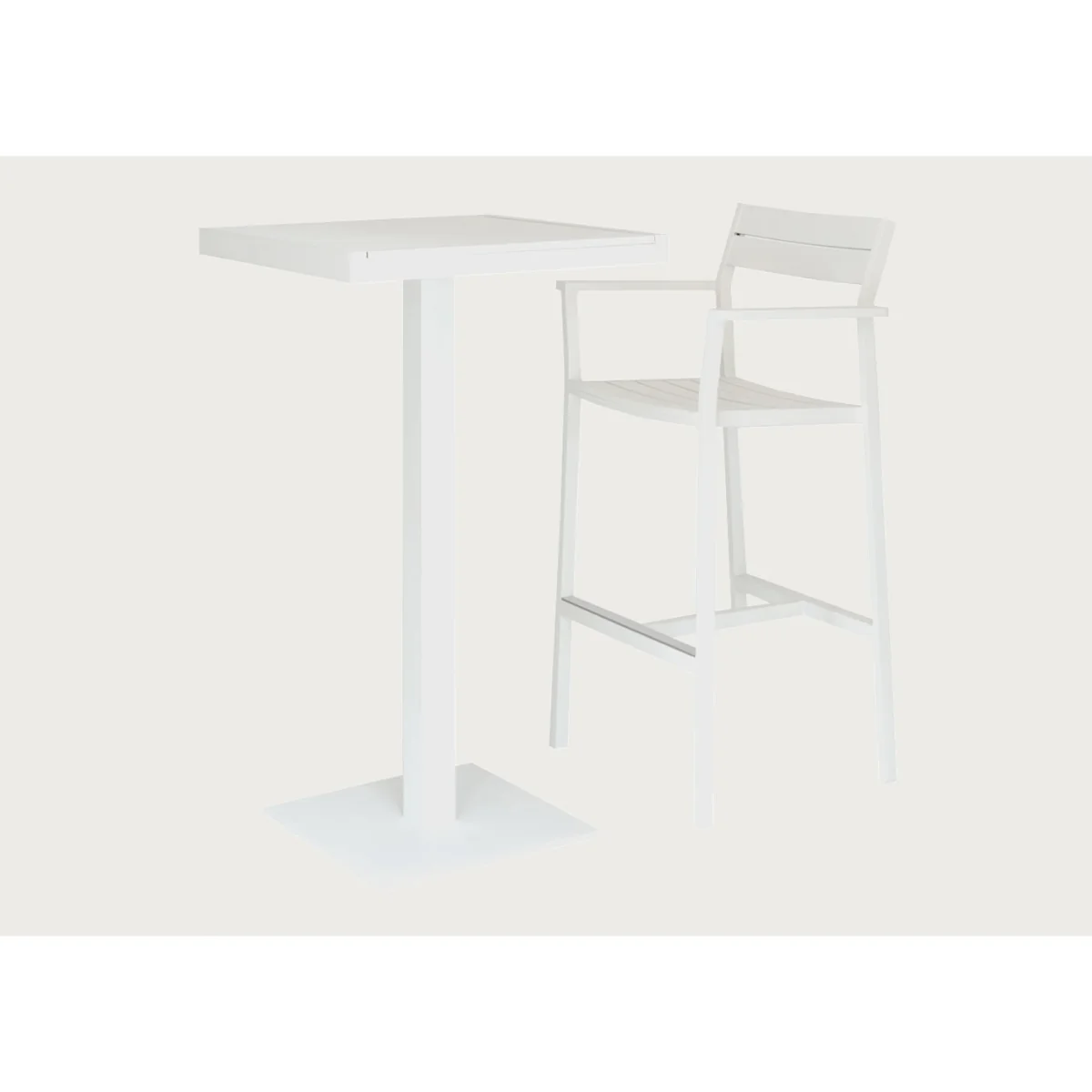 Case Eos Outdoor Square Bar Table Pebble Grey – image 5