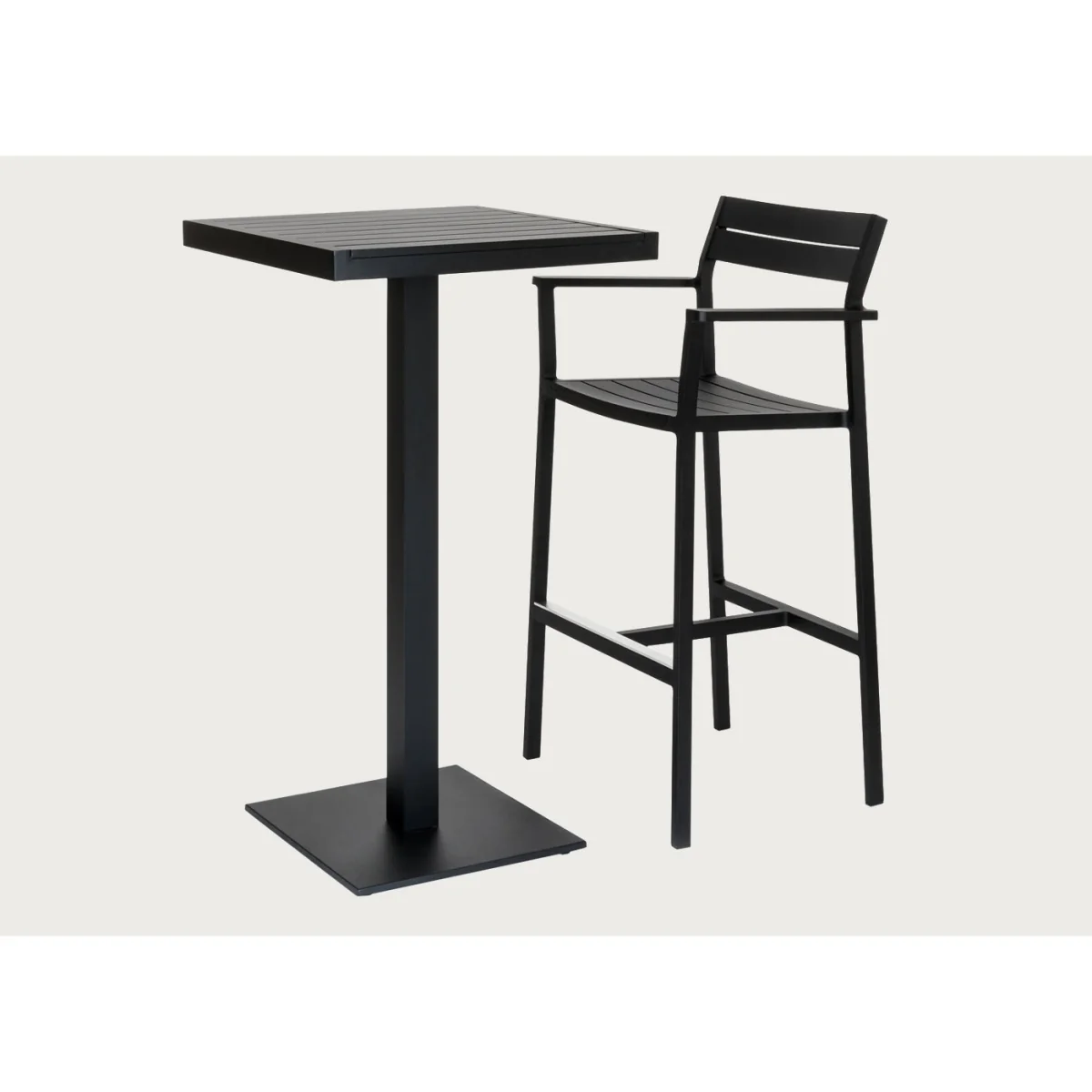 Case Eos Outdoor Square Bar Table Pebble Grey – image 7