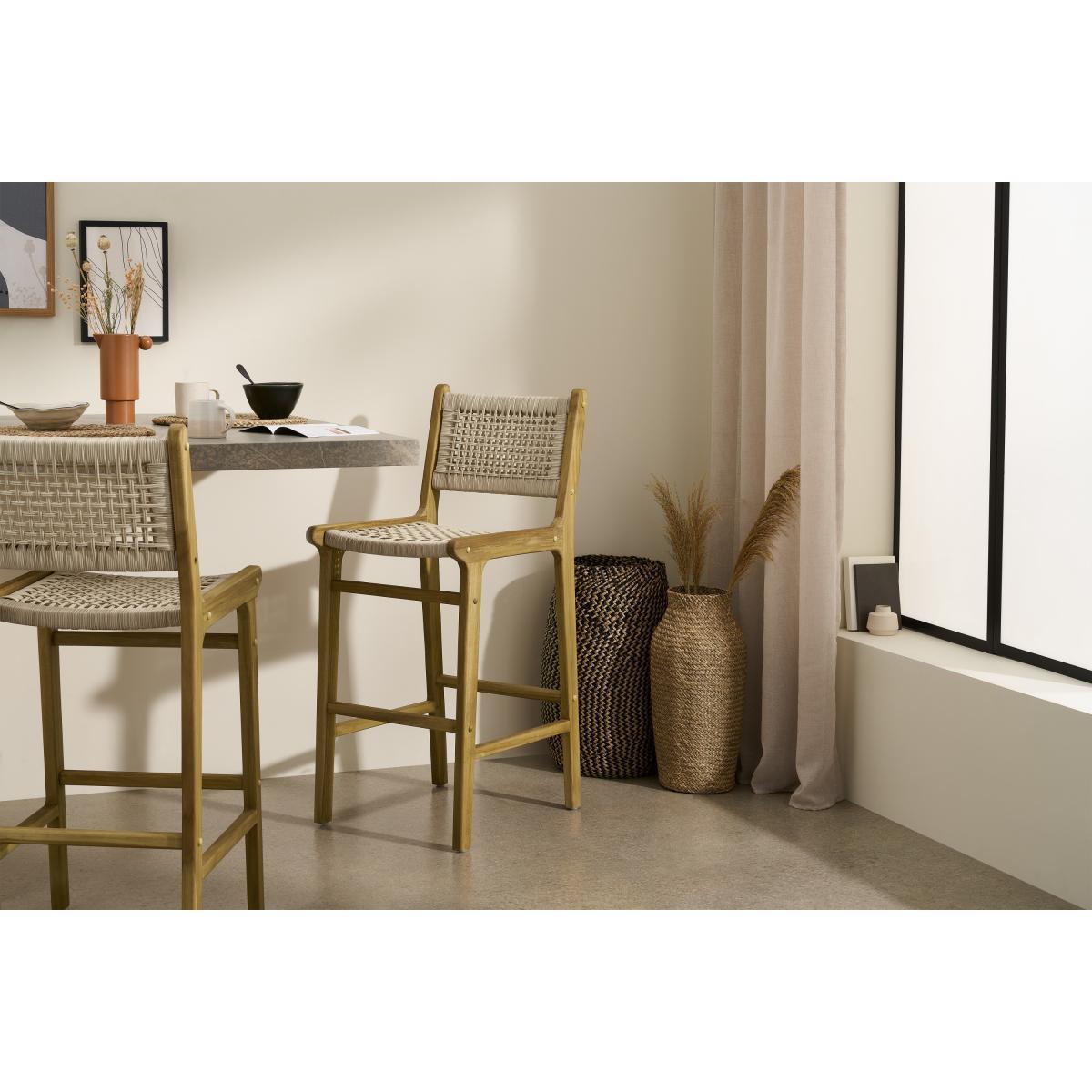 Modica Bar Stool, Rattan & Natural – image 4