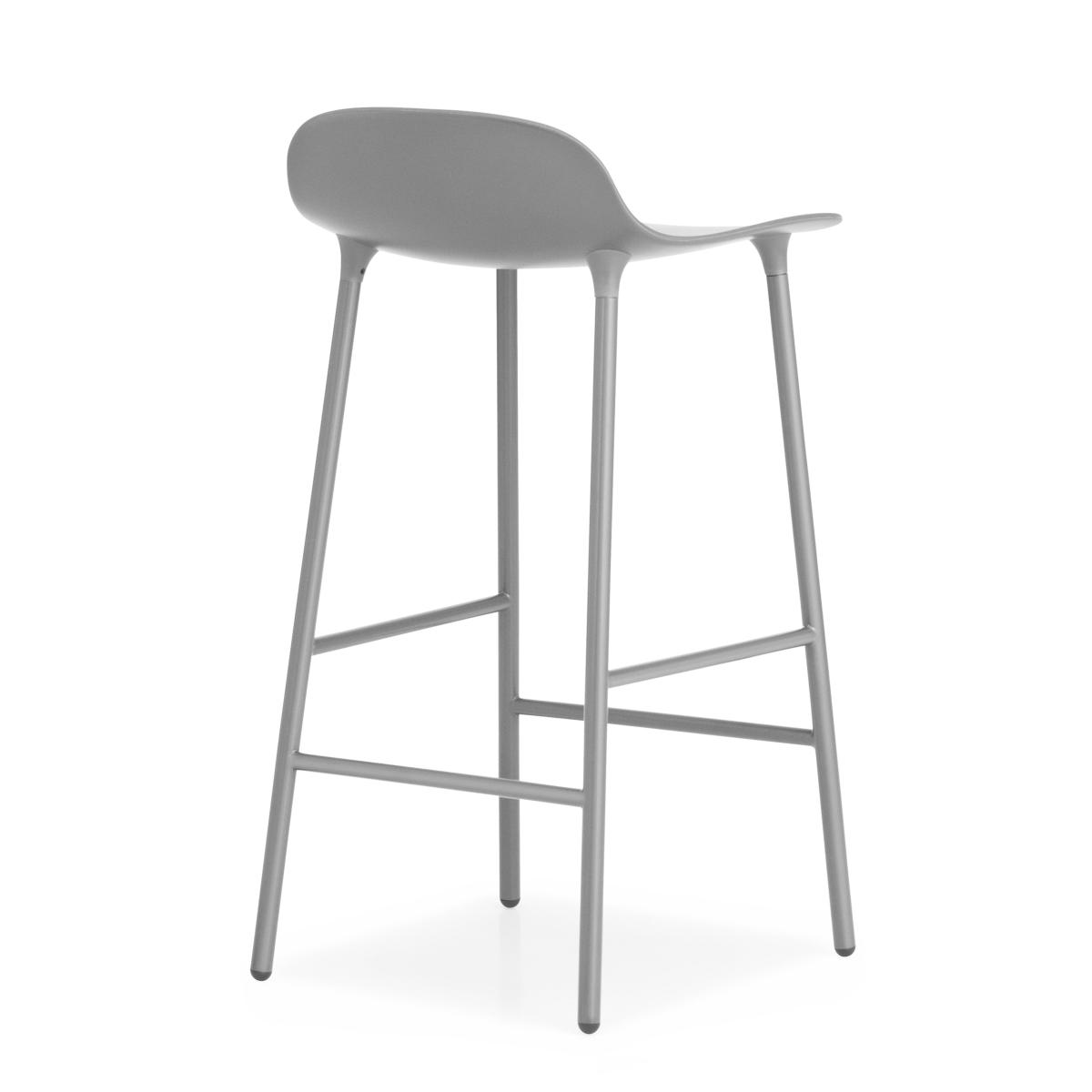 Normann Copenhagen Form barstool metal legs Grey – image 2
