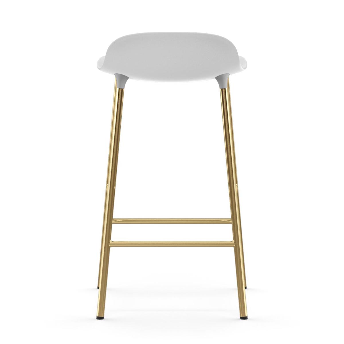 Normann Copenhagen Form barstool bronze legs 75 cm White – image 3