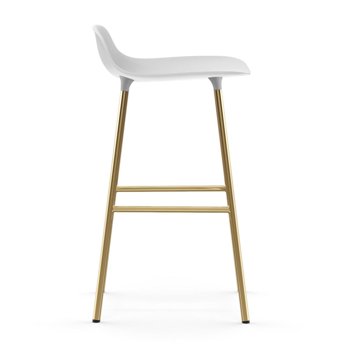 Normann Copenhagen Form barstool bronze legs 75 cm White – image 4