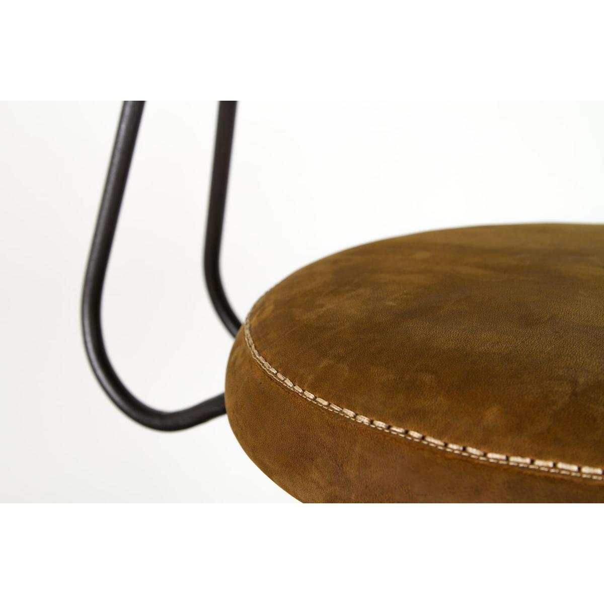 District 8 - Adjustable Stool - Leather Seat – image 4