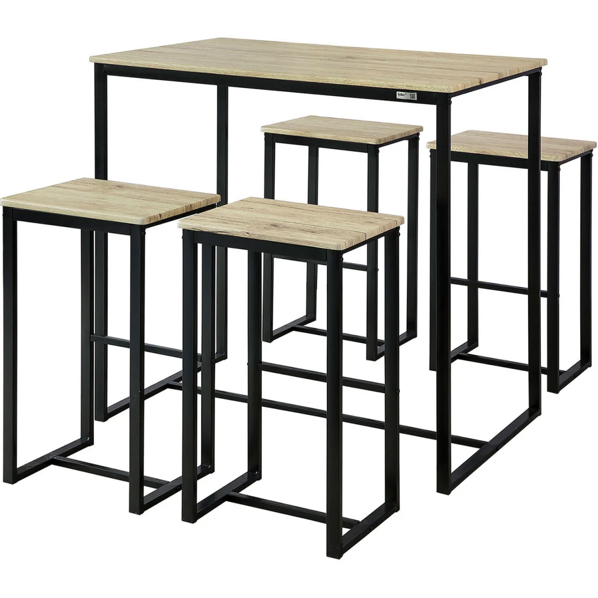 SoBuy Kitchen Bar Set-1 Bar Table and 4 Stools – image 10