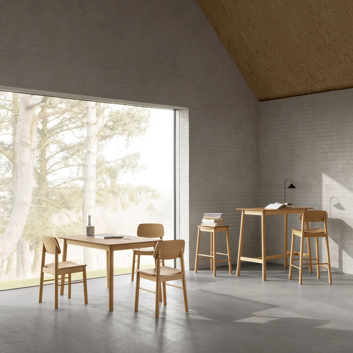 Barlow Bar Table in Matt Oak - Oak – image 4