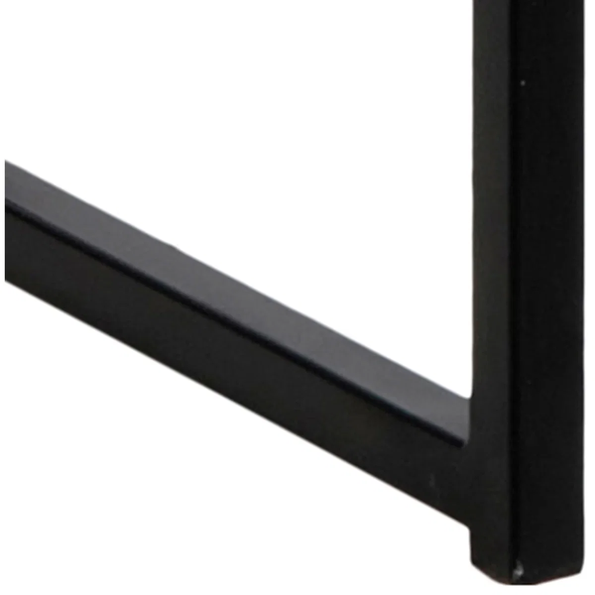 Seaford Black Metal Bar Table with Black Ash Top - Oak & Black – image 7