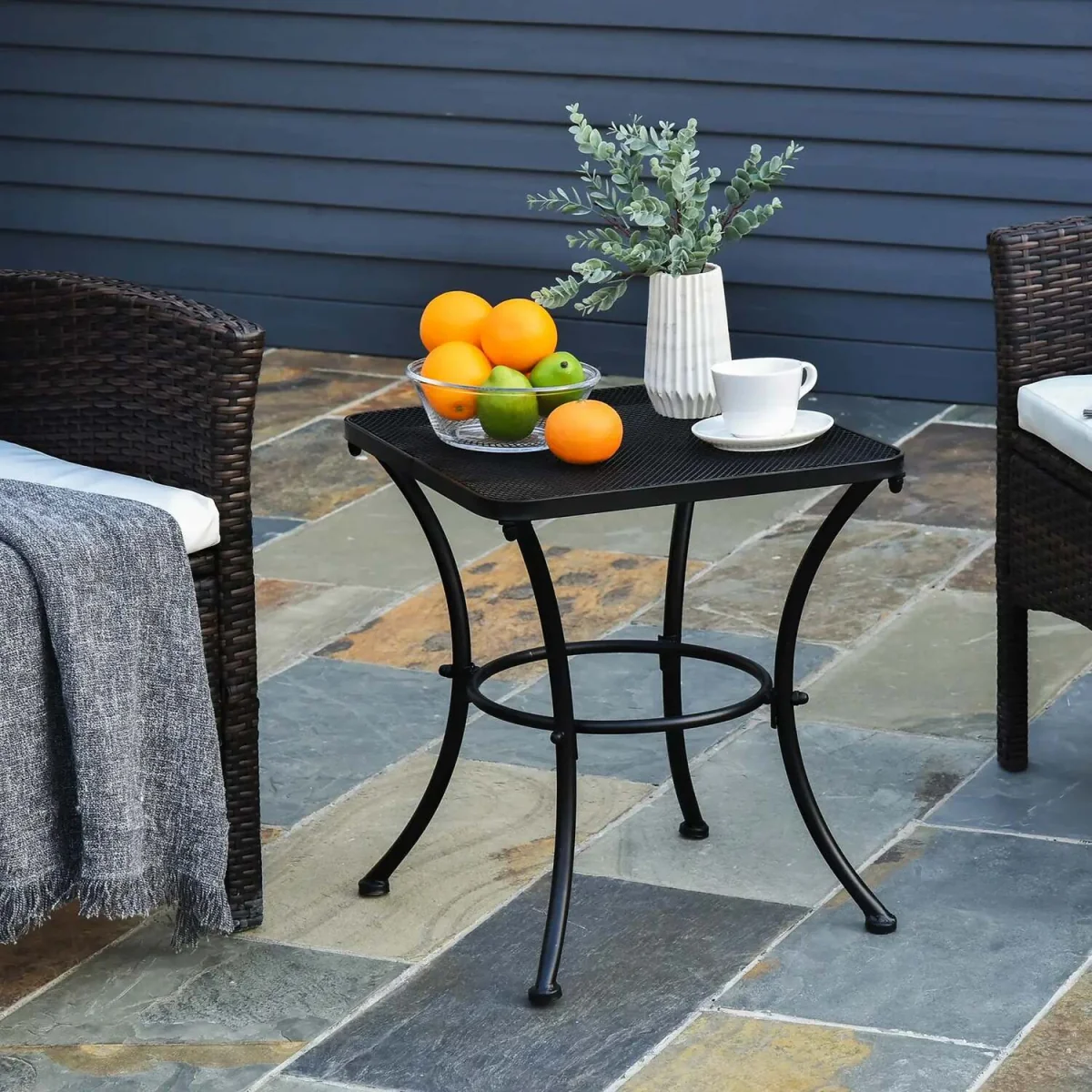Aritte Metal Black Square Outdoor Bistro Table 45 x 45 x 50 cm – image 12