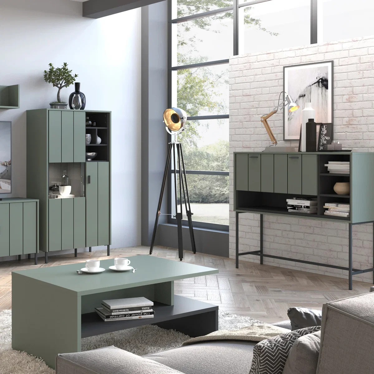Arundel Bar Table with 1 Flap - Green – image 6