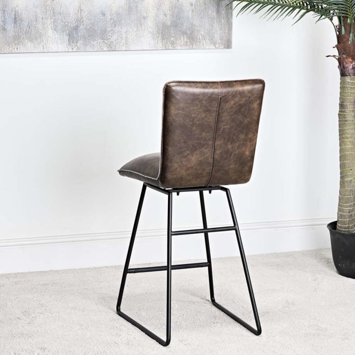 Hardy Bar Stool (Set of 2) - Dark Brown – image 2