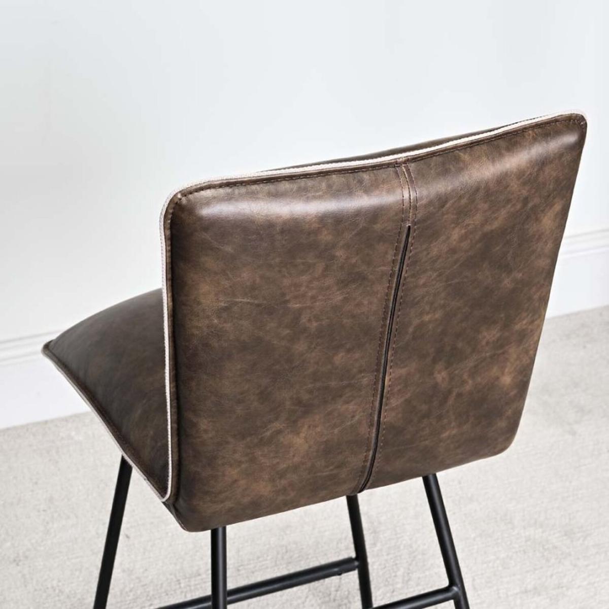 Hardy Bar Stool (Set of 2) - Dark Brown – image 3