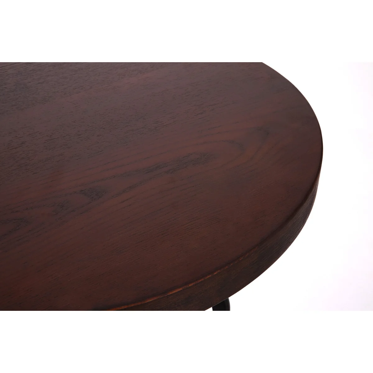New Foundry Walnut And Black Metal Bar Table - Black, Natural – image 6