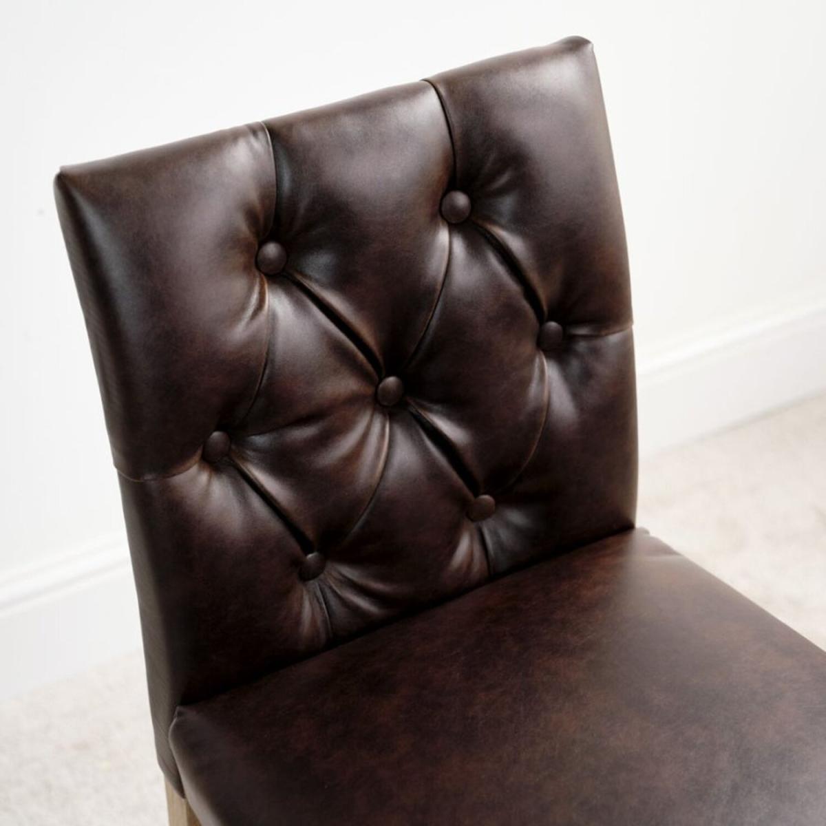 James Bar Stool (Set of 2) - Chestnut Brown – image 4
