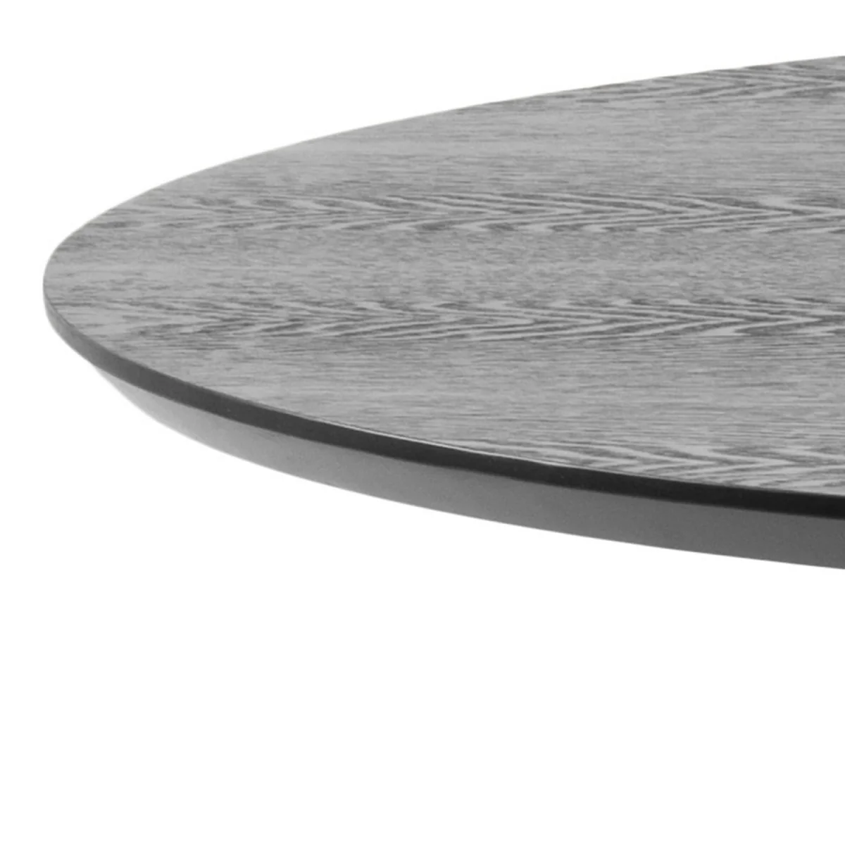 Aars Small Round Bar Table Marble Effect Top Trumpet Base - Black – image 3