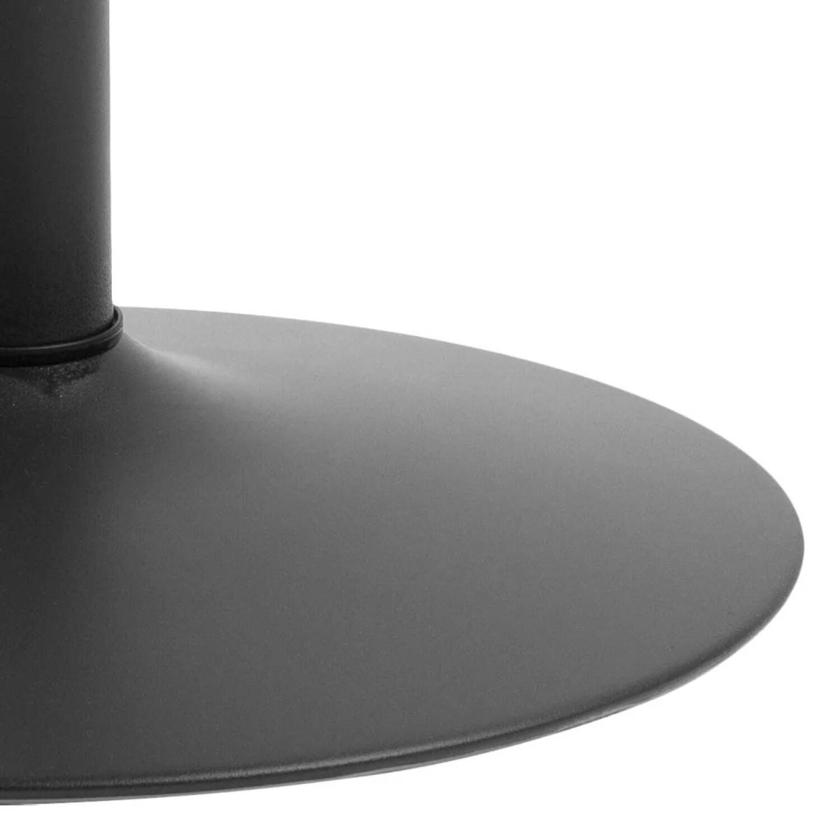 Aars Small Round Bar Table Marble Effect Top Trumpet Base - Black – image 5