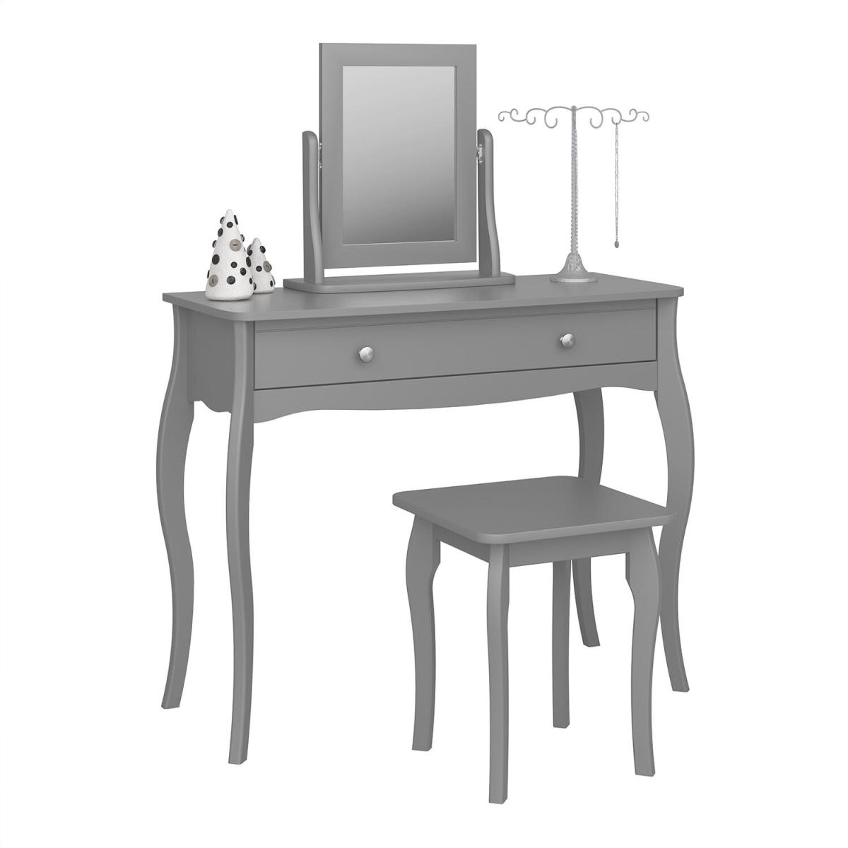 Baroque Dressing Table Stool - Grey – image 10