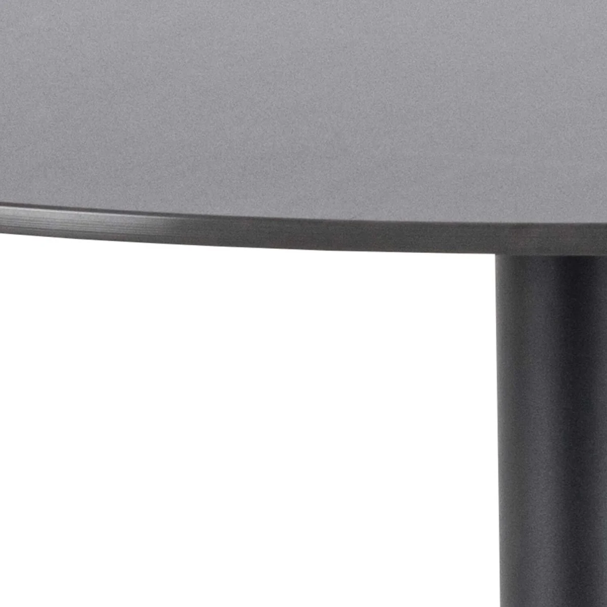 Cloverfern Matt Ceramic Round Bar Table - Black – image 2