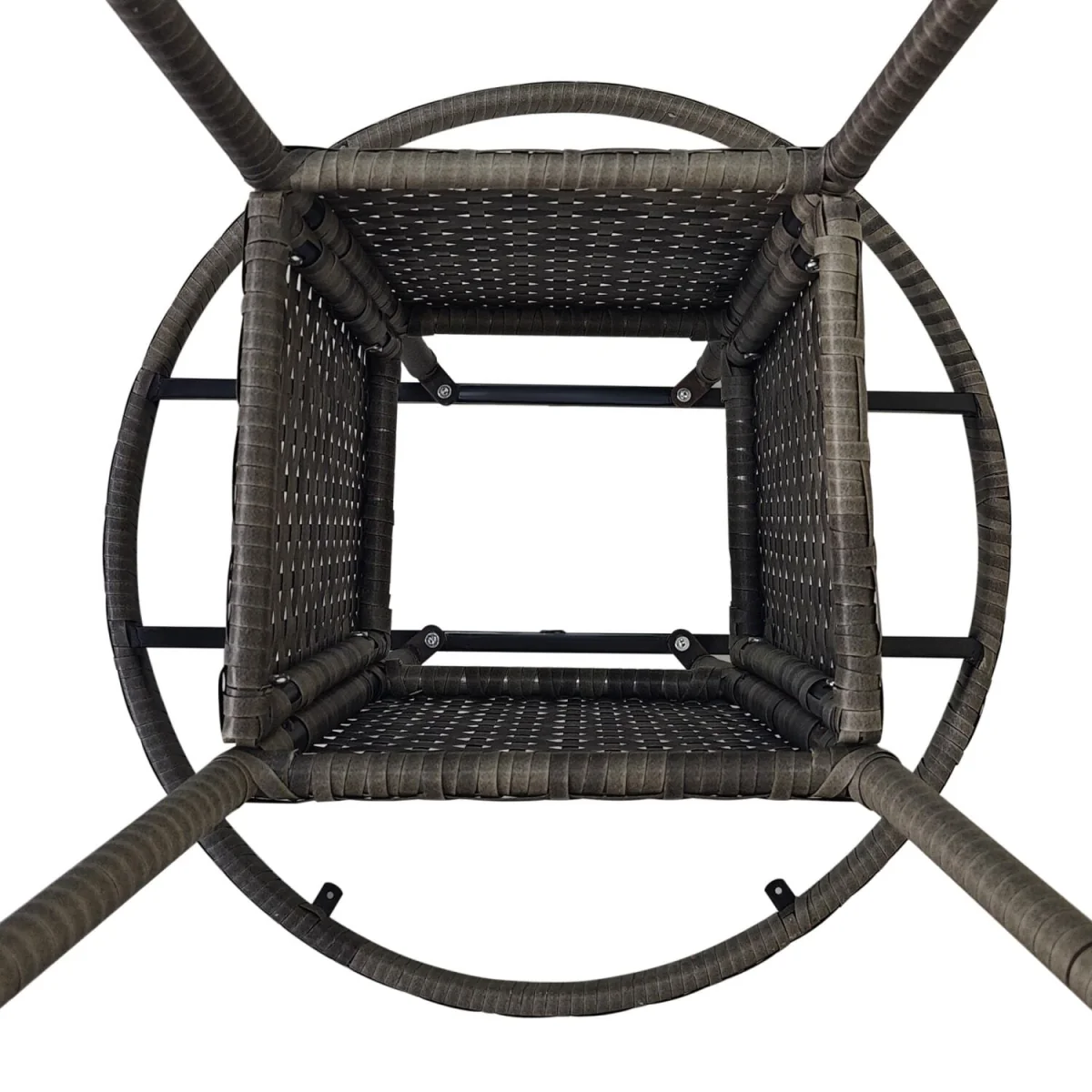 Reso Grey Rattan Outdoor Square Bistro Table – image 9