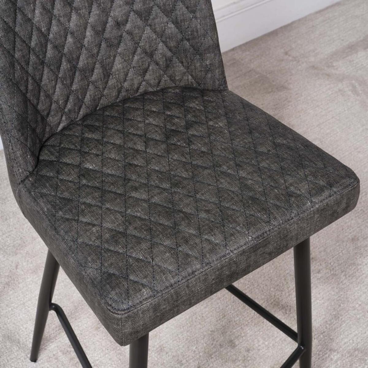 Industrial Bar Stool (Set of 2) - Grey – image 4