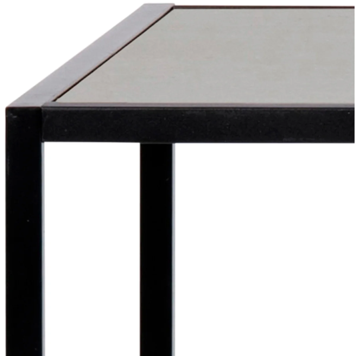 Seaford Black Metal Bar Table with Black Ash Top - Black – image 6