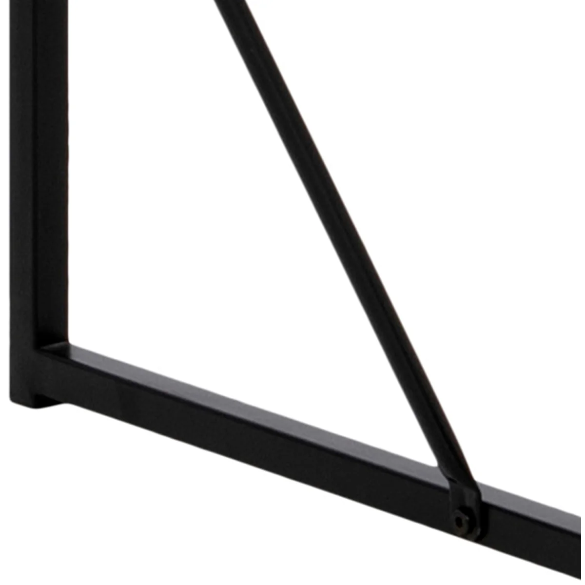 Seaford Black Metal Bar Table with Black Ash Top - Black – image 8