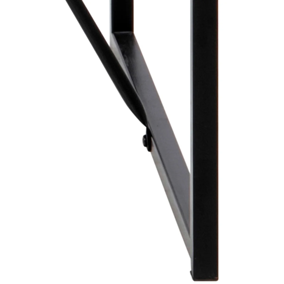 Seaford Black Metal Bar Table with Black Ash Top - Black – image 9