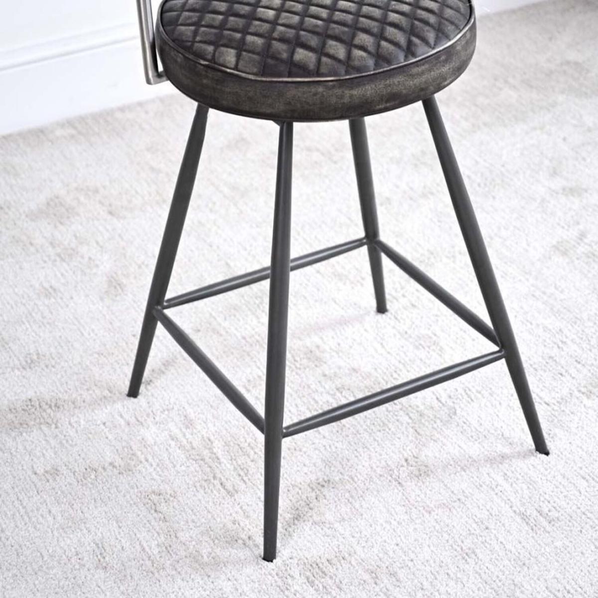 Milton Bar Stool (Set of 2) - Dark Grey – image 5
