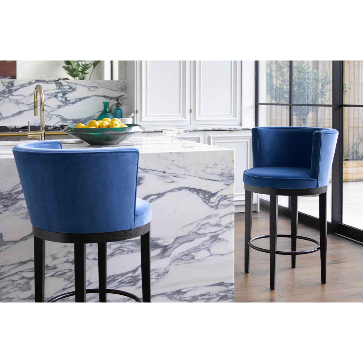 Margaux Tall Stool in Coin Soft Chenille - sofa.com – image 2