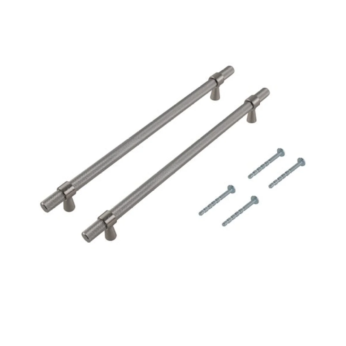 Set of 2 Knurled T Bar Cabinet Handles – image 3