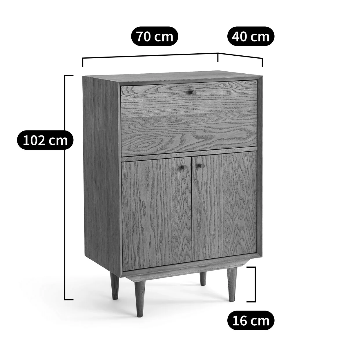 Quilda Vintage Bar Cabinet – image 8
