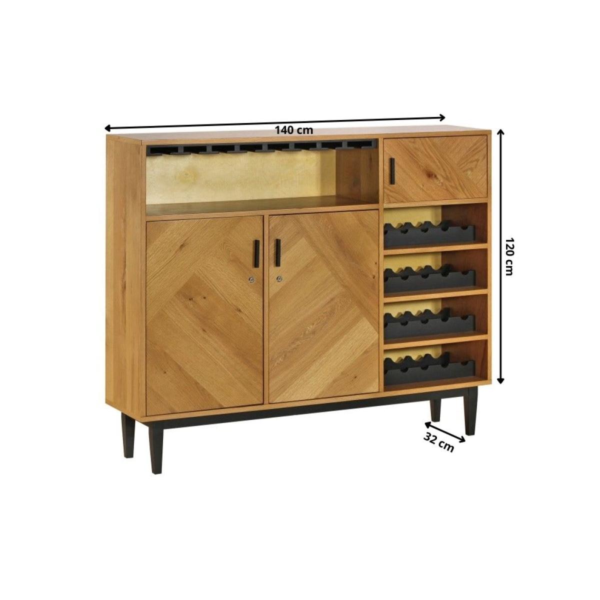 Temis – Parquet Drinks Cabinet – 140cm – image 7