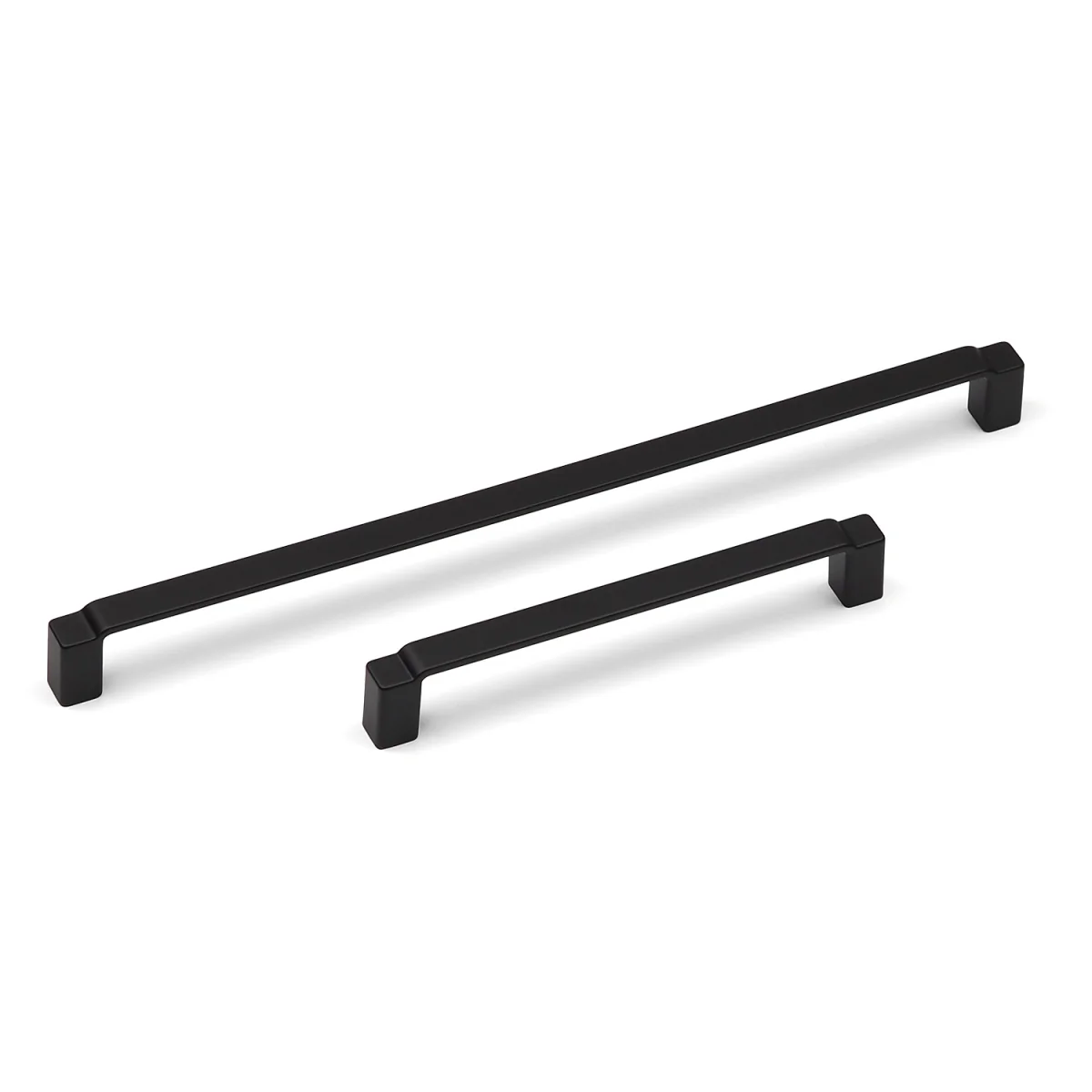 Matt Black Kitchen Cabinet Square D-Bar Handles - Matt Black – image 2