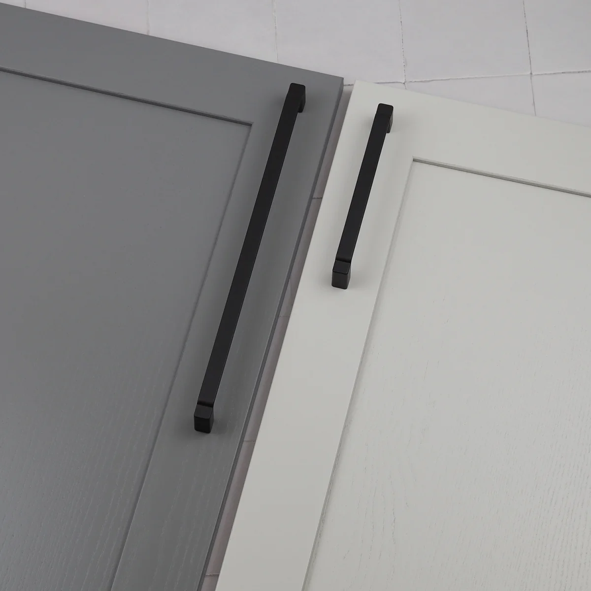 Matt Black Kitchen Cabinet Square D-Bar Handles - Matt Black – image 4