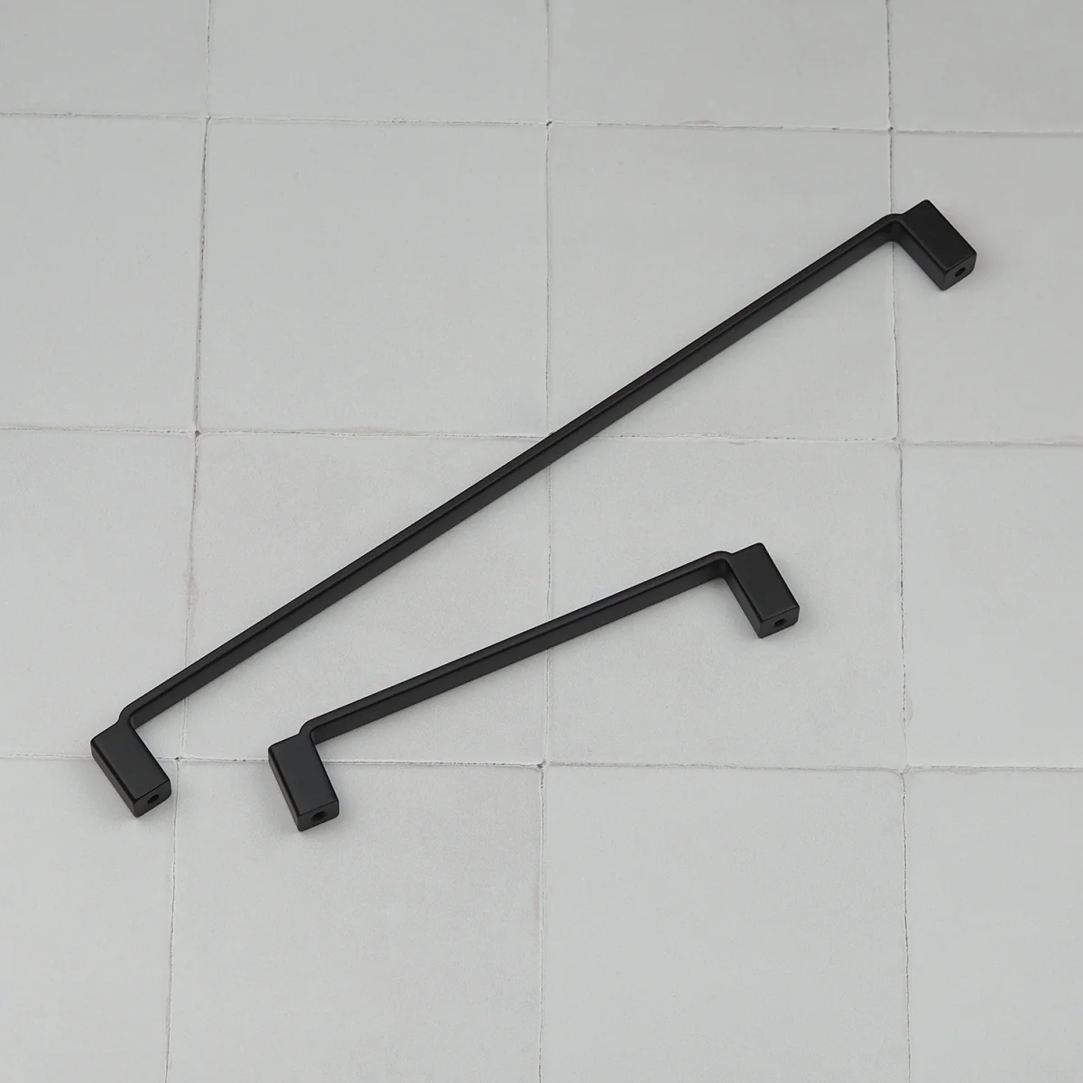 Matt Black Kitchen Cabinet Square D-Bar Handles - Matt Black – image 7